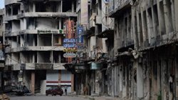 Разрушенные дома на одной из улиц Хомса. Архивное фото